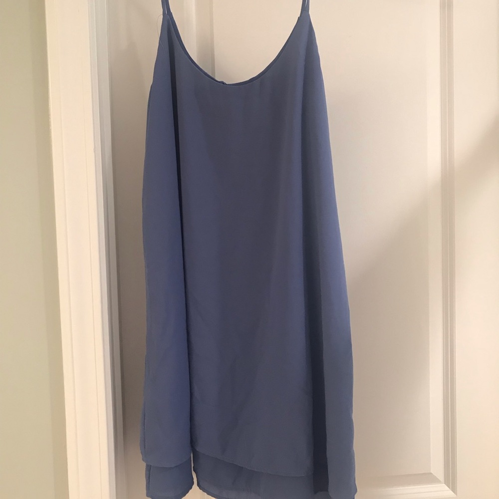 Blue mini dress